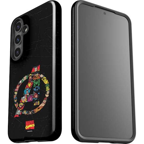 Marvel Classic Comics Avengers Logo Galaxy S24 Plus Impact Case